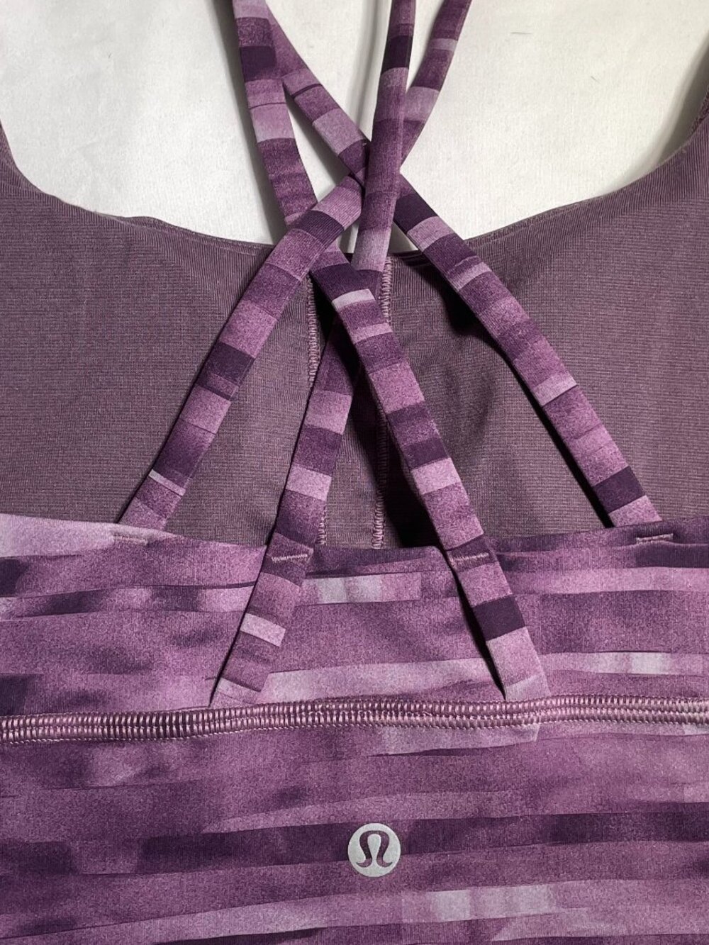 Lululemon Free To Be Serene Bra Size 10 Shadowed Smoked Mulberry Purple